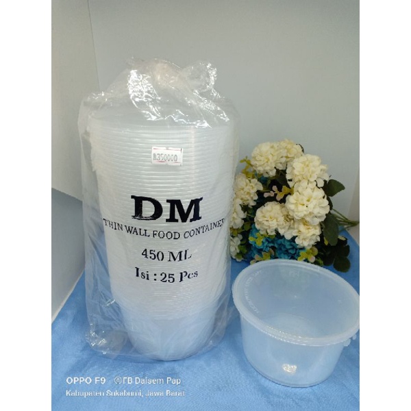 Jual DM thinwall food container 450ml | Shopee Indonesia