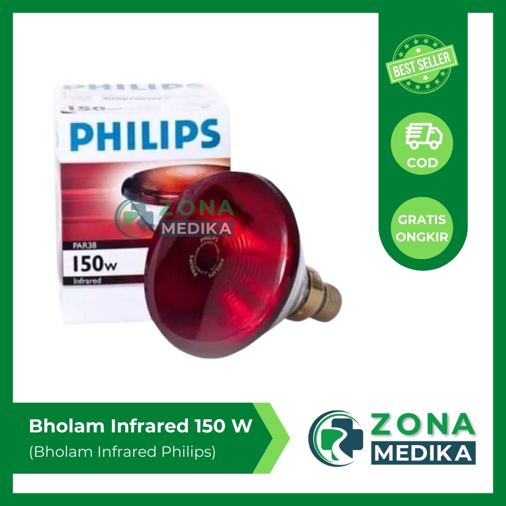 Jual Lampu Terapi Infrared Phillips / Lampu Fisioterapi Phillips 150 ...