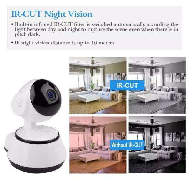 Jual CCTV V380 SMART WIFI IP CAMERA WIRELESS IPCAM HD 720P | Shopee ...
