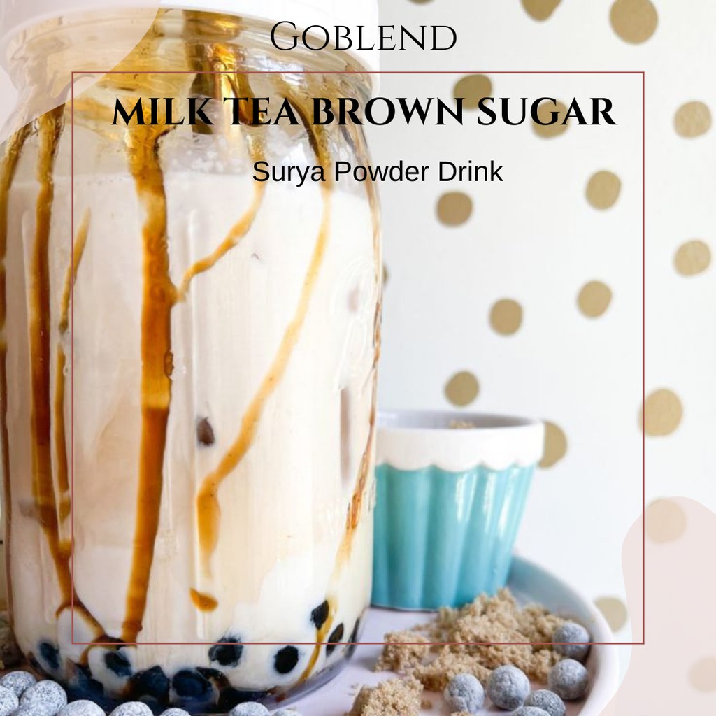 Jual Bubuk Minuman Rasa MILK TEA BROWN SUGAR 1Kg / MILK TEA BROWN SUGAR