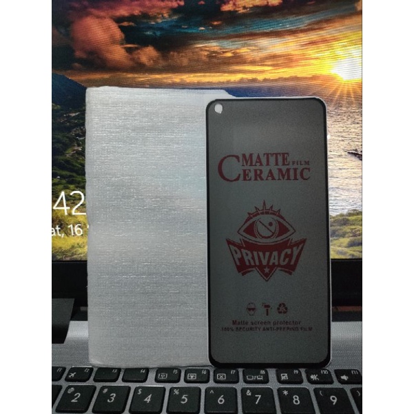 Jual Tempered Glass Ceramic Matte Anti Spy Full Oppo Reno 7 4g Shopee Indonesia 8169