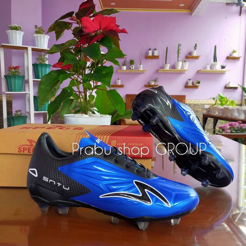 Jual SEPATU SEPAK BOLA SPECS LIGHTSPEED 3 FG BLUE/PINK STABILO WHITE
