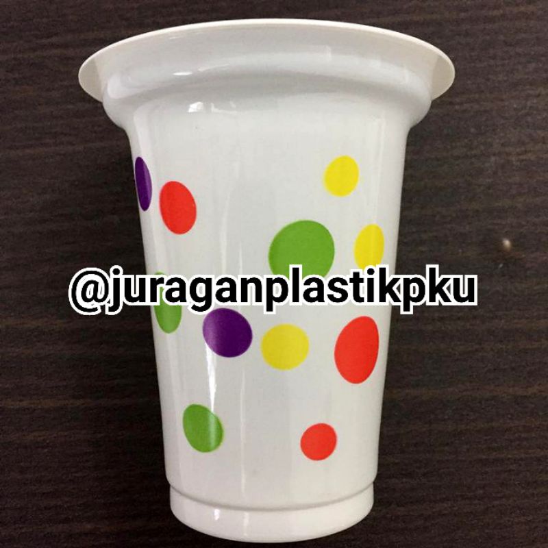 Jual Gelas Plastik Bola Polkadot 200ml Isi 50pcspack Cup Gelas Pesta Minuman Merah 200 Ml 3202