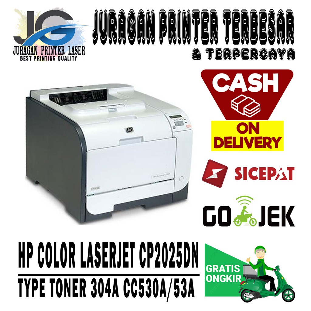 Jual Printer Hp Color Laserjet CP 2025 N,CP2025dn Printer warna A4