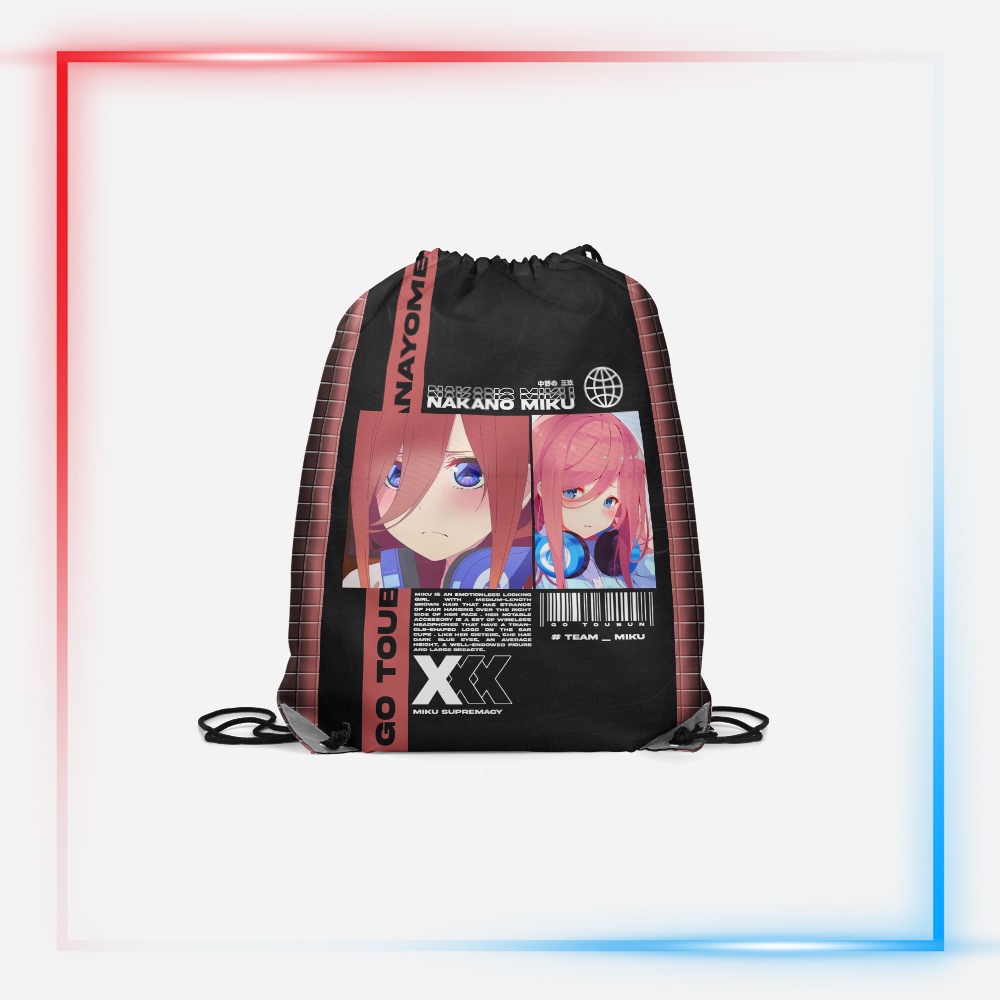 Jual String Bag / Tas Serut Fullprint 3D Karakter Anime Go Toubun ...