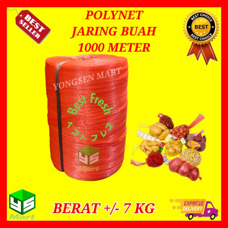 Jual Polynet roll 1000 meter besar jumbo 1000m 1000 m , waring ...