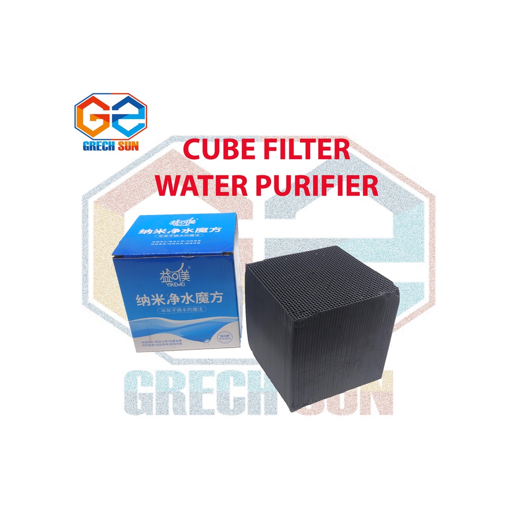 Jual CUBE FILTER WATER PURIFIER KUBUS FILTER KARBON AKTIF 10X10X10 CM ...