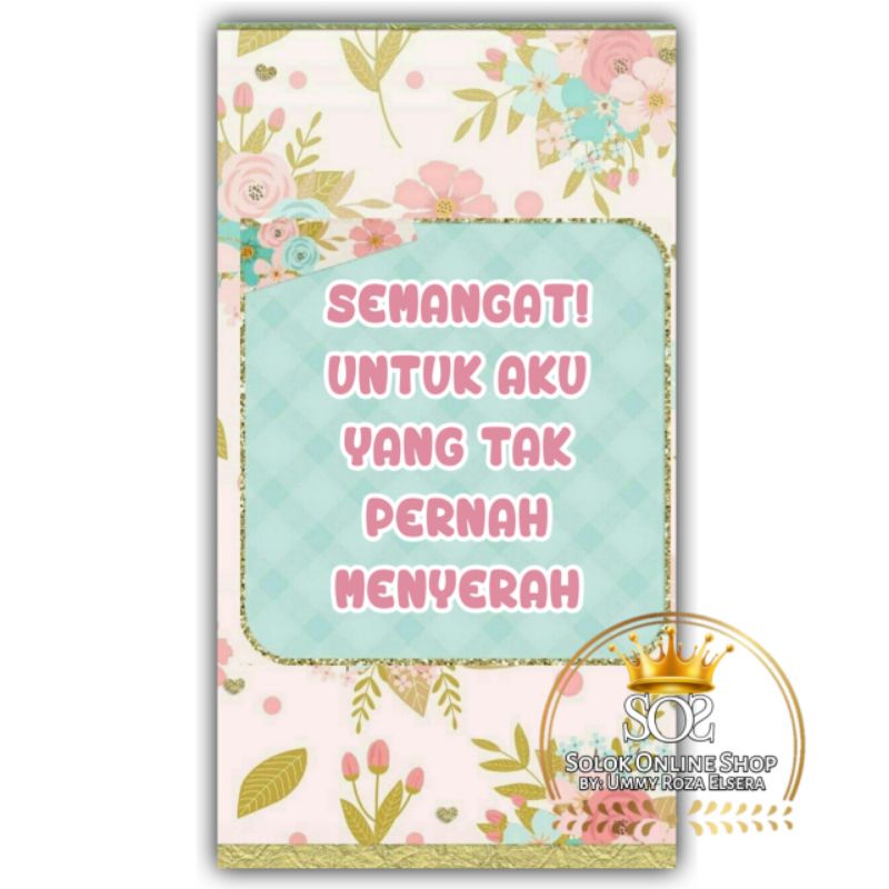 Jual TEMA/QUOTES SAVING CHALLENGE Kertas Binder | Shopee Indonesia