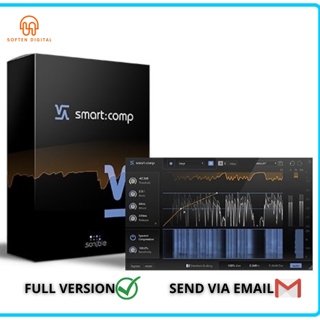 Jual Sonible SmartComp v1 VST Plugin well-balanced compression results ...