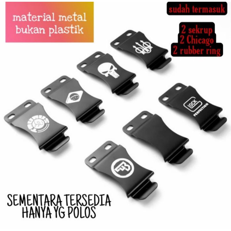 Jual Flush mount belt clips IWB Metal for gun holster and knife holster
