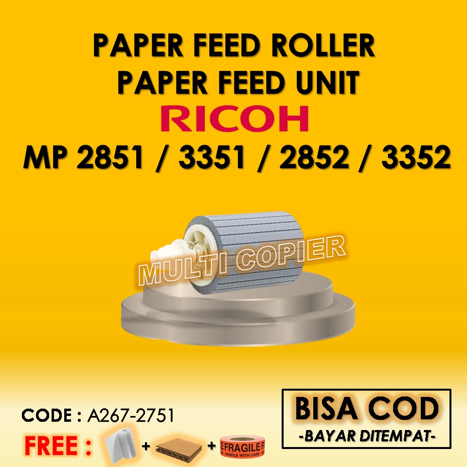 Jual Paper Feed Roller Paper Feed Unit Ricoh Mp 2851 3351 2852 3352