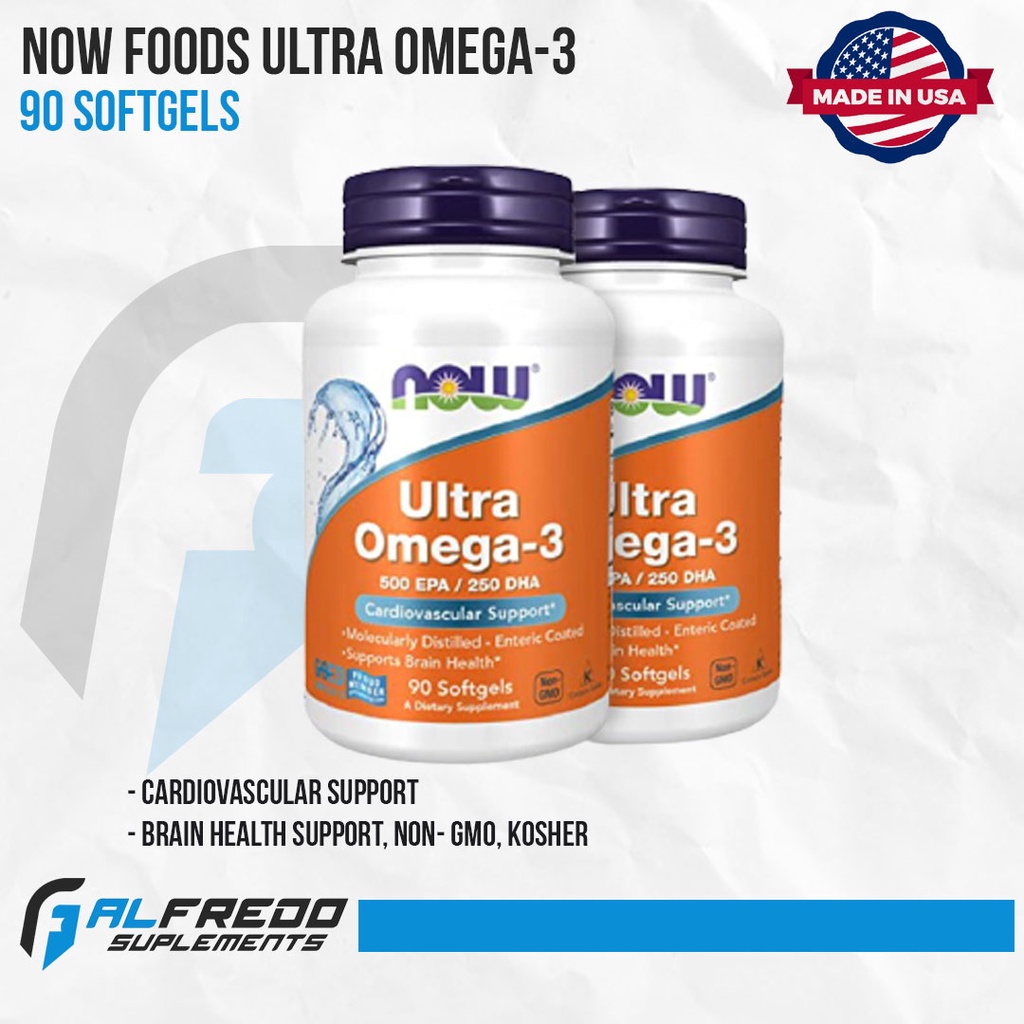 Jual Now Foods Ultra Omega 3 500 Epa 250 Dha 90 Softgel Fish Oil ...