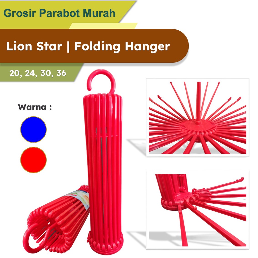 Jual FOLDING HANGER LION STAR MURAH BERBAGAI UKURAN Shopee Indonesia