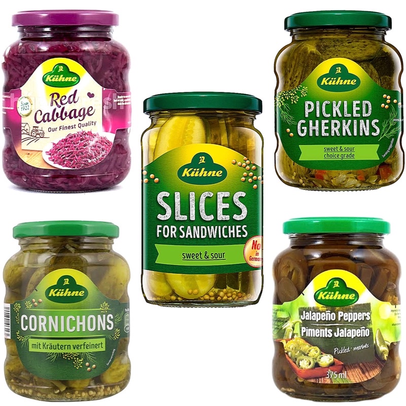 Jual KUHNE Slices for Sandwiches Sweet & Sour/Pickled Gherkins Sweet