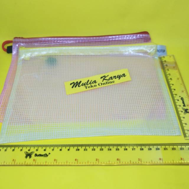 Jual Map Retsleting A5 Zipper Jaring 2 Lapis / Dara Bag A5 | Shopee ...