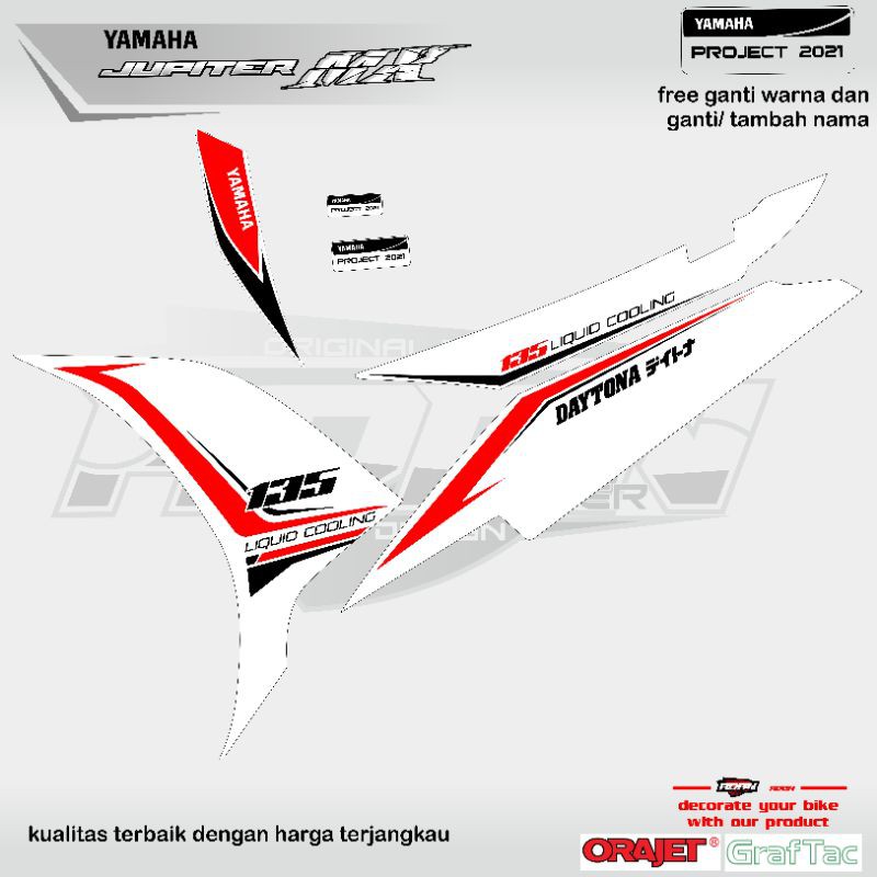 Jual Striping Jupiter Mx Semifull Transparan Shopee Indonesia