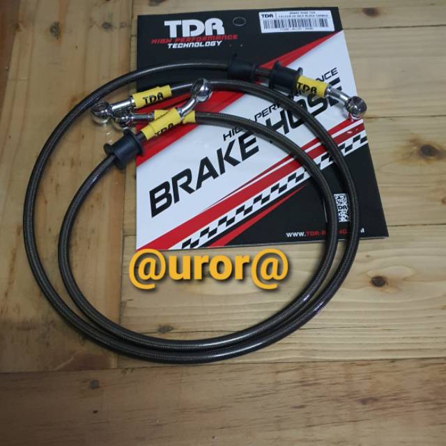 Jual Selang Rem Set Black Carbon Cm Cm Tdr Racing Shopee