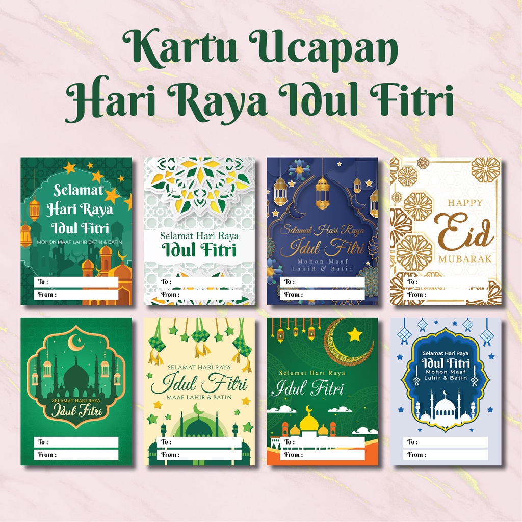 Jual Kartu Ucapan Hari Raya Idul Fitri 2023 Lebaran Bisa Bahan Stiker Shopee Indonesia 