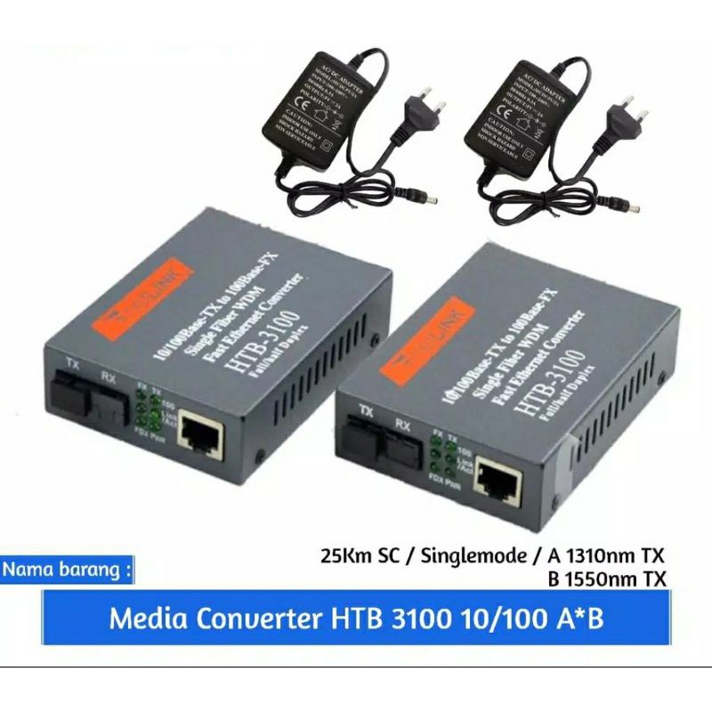 Jual Converter FO to RJ45 Fiber Optic converter to Lan RJ45 | Shopee ...