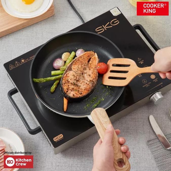 Jual Cooker King Frypan 24cm Non Stick White Series (Wajan Penggorengan ...