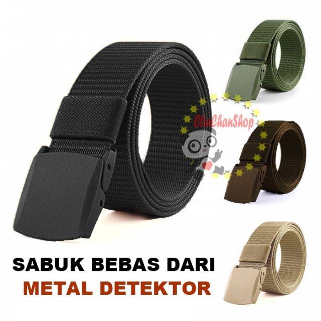 Jual sabuk sekolah sabuk polos ikat pinggang pria kanvas laki-laki