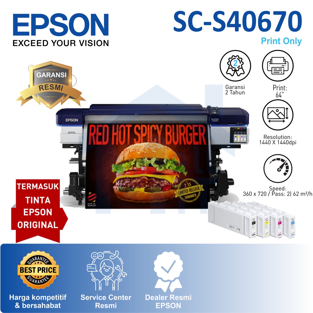 Jual Printer Stiker Banner Epson Surecolor Sc S40670 Sc S40670 Scs40670 64 Shopee Indonesia 7607