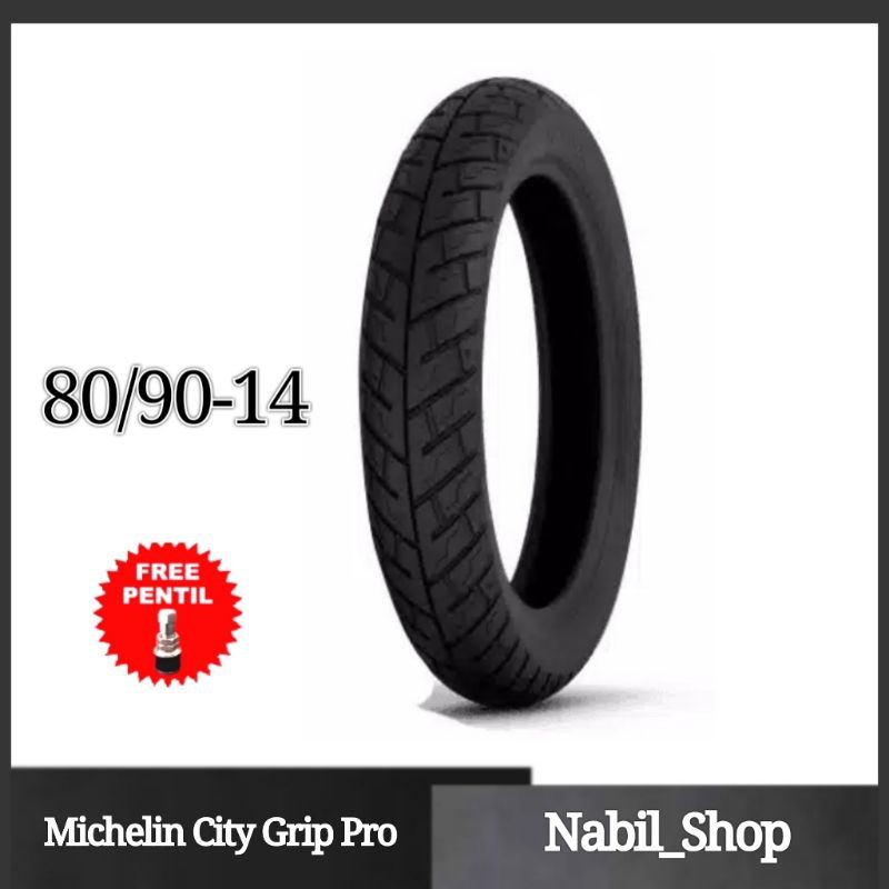 Jual Michelin City Grip Pro 80/90-14 Ban Motor Matic Tubeless Free ...