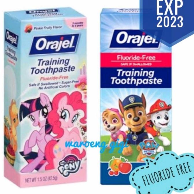 Jual Orajel Training Toothpaste No Fluoride 42.5g - Little Pony ...