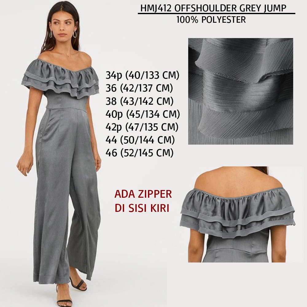Jual Jumpsuit Wanita Sabrina Bahan Satin Rumbai-rumbai (HMJ412 ...