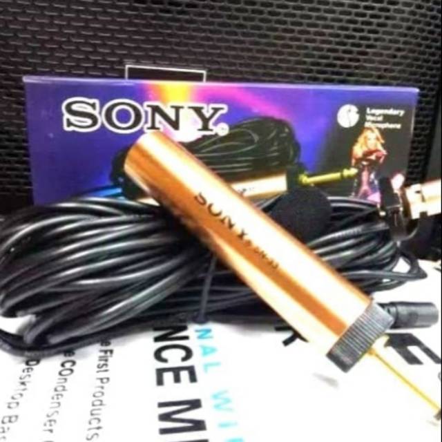 Jual Sony Condenser Clip On Microphone Sn Mic Jepit Mic Imam