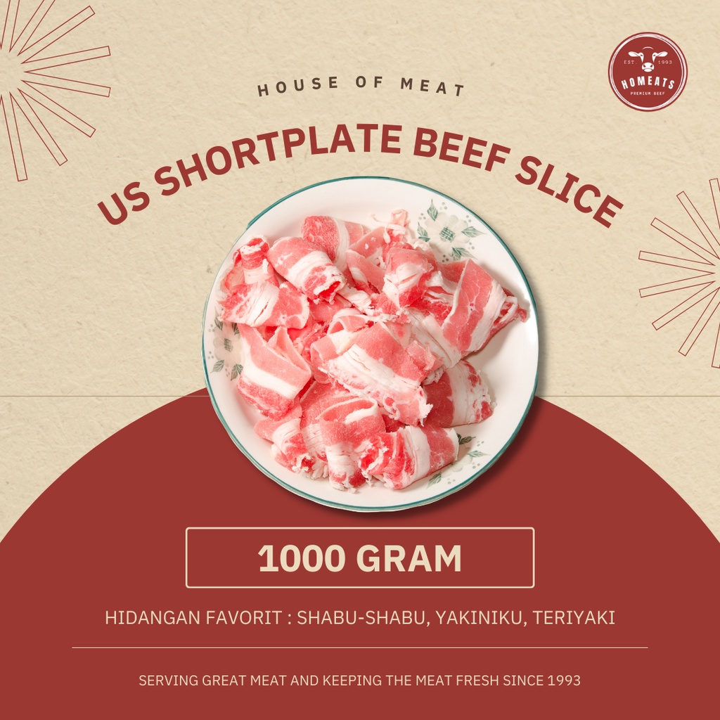 Jual Daging Sapi Beef Slice Yoshinoya US Shortplate Yakiniku Teriyaki ...