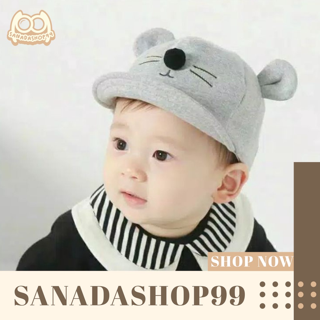 Jual (TP7)Topi Bayi Model Kucing Topi Kucing Topi Bayi Kucing Topi anak ...