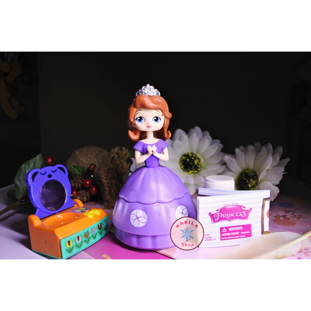 Jual Figure Disney Princess Bola Bongkar Pasang Frozen Elsa Anna