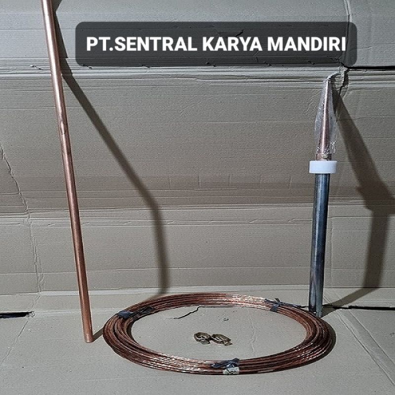 Jual Penangkal Petir 2 AIP +Pemasang Dan Grounding Lengkap Untuk Rumah ...