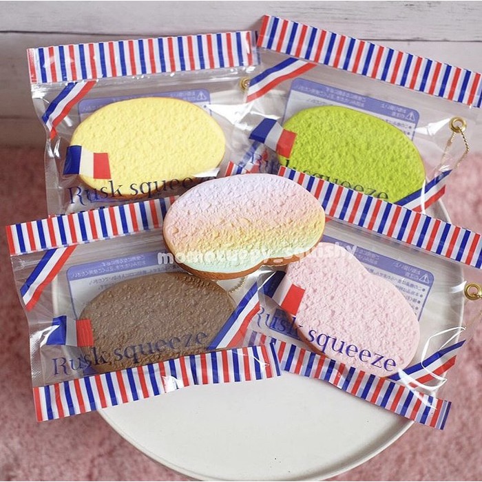 Jual Squishy licensed rusk squeeze ( squishy roti perancis ) | Shopee ...