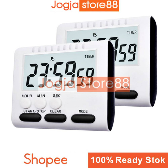 Jual Timer Masak Dapur Magnetic Stand Kitchen Countdown Clock - Black ...