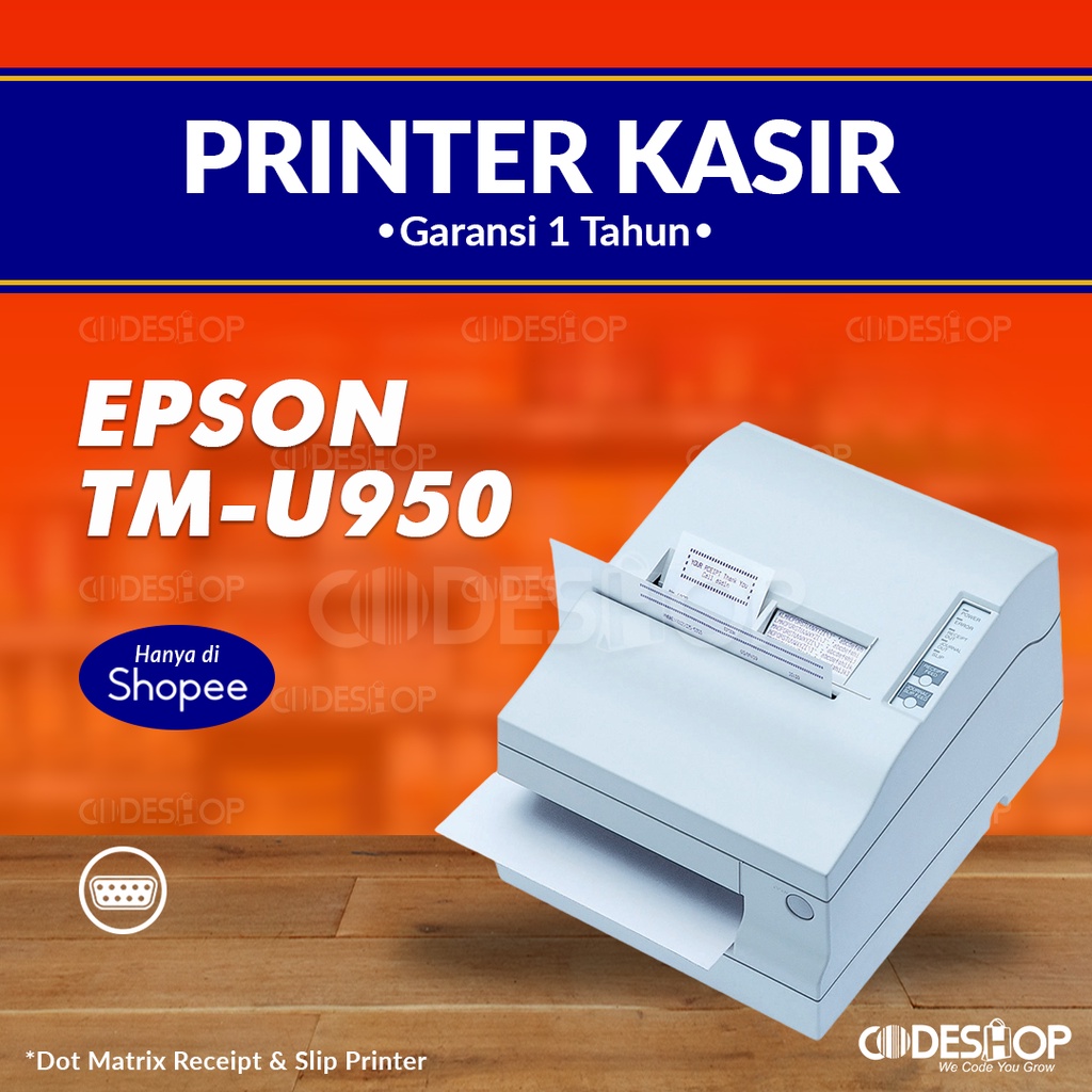 Jual Printer Dot Matrix Epson TMU950 Printer Struk Kasir 76mm Shopee