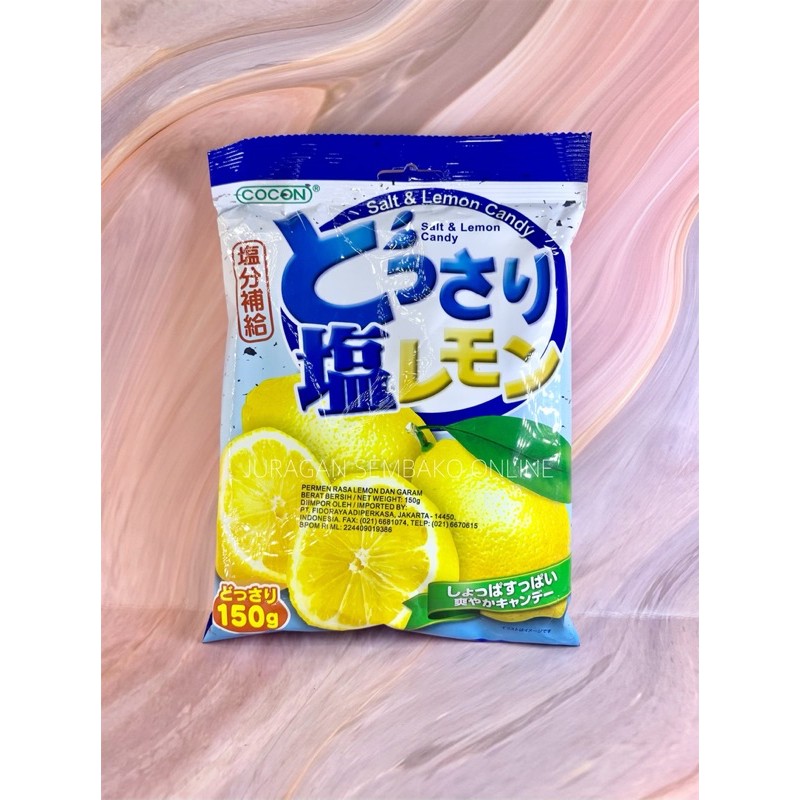 Jual (JSO) Cocon salt & lemon candy 150 gr/ permen rasa lemon dan garam ...