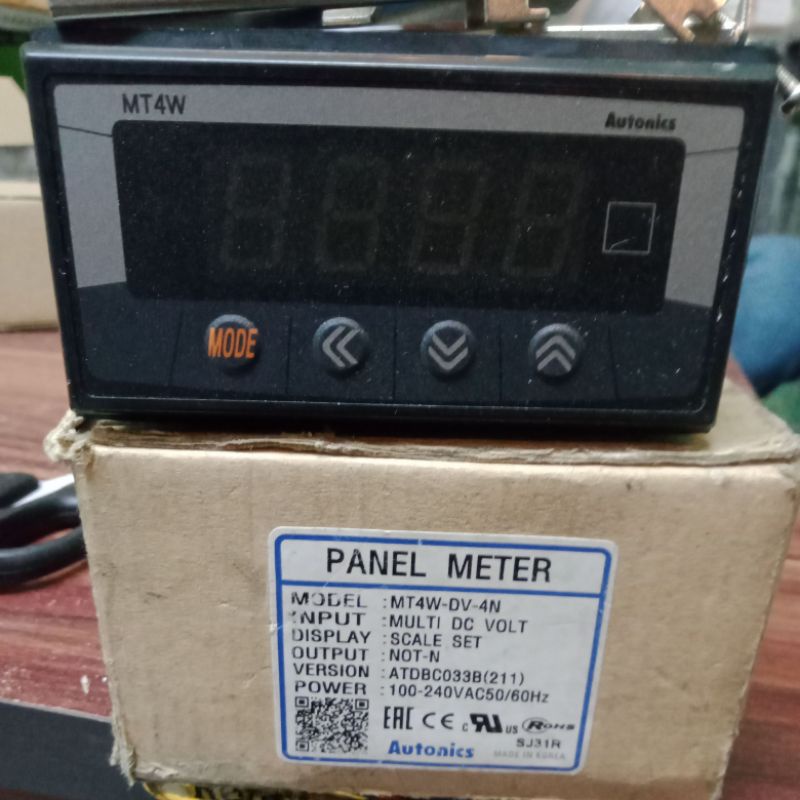 Jual PANEL METER AUTONICS MT4W-DV-4N/MT4W-DV-4N AUTONICS ORIGINAL ...