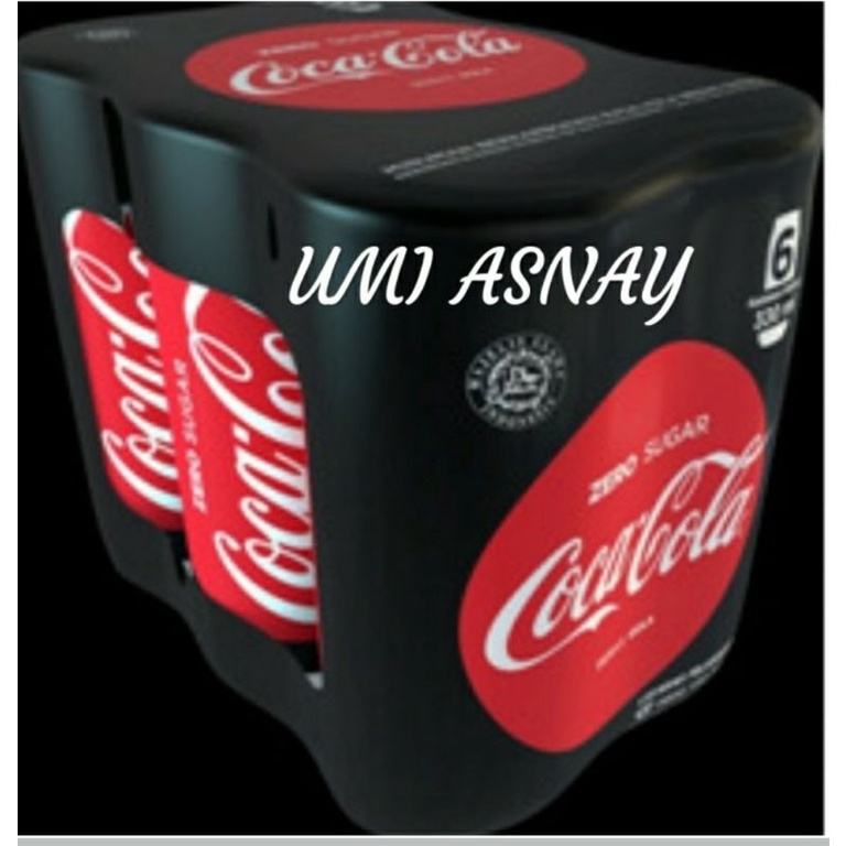 Jual Coca Cola Zero Sugar 1980 ML ( 6 Can @ 330 ML ) | Shopee Indonesia