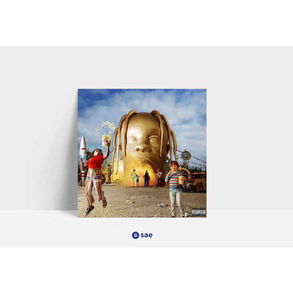 Jual Music Board Album Cover Travis Scott | Shopee Indonesia