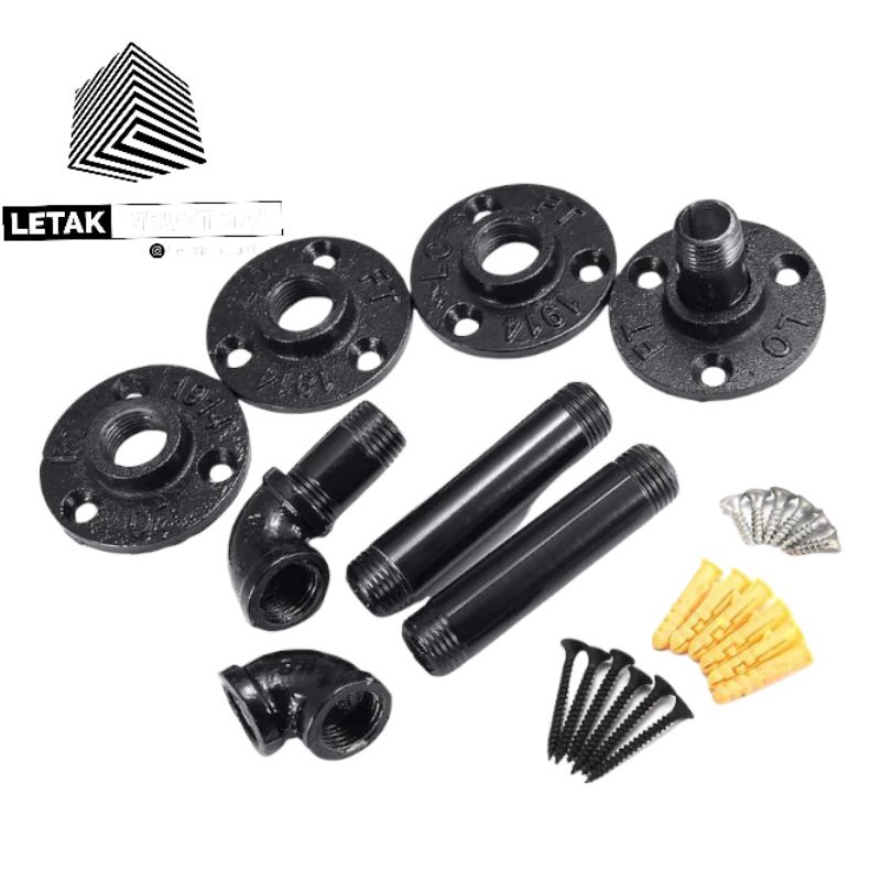 Jual Rak Industrial/Rak minimalis/pegangan papan rak/penyangga rak ...