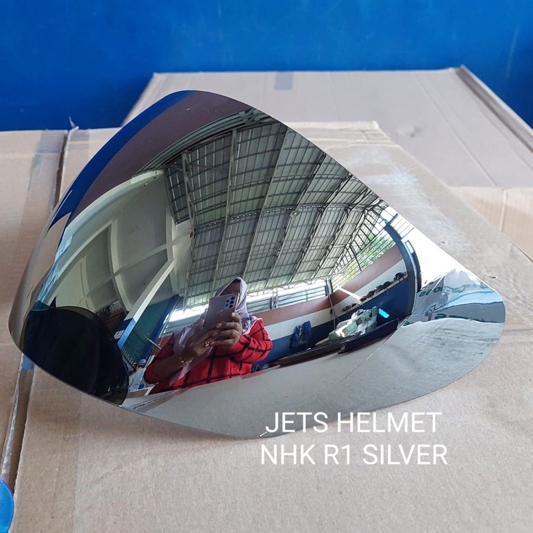 Jual Kaca Helm NHK R1 | Visor Flat Iridium NHK R1 GMA | Shopee Indonesia