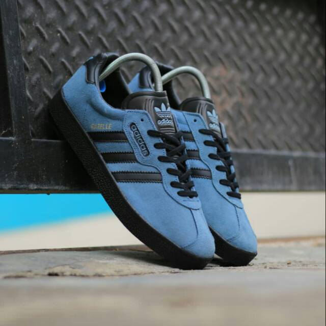 SEPATU ADIDAS GAZELLE SUPER BLUE SKY ORIGINAL INDONESIA