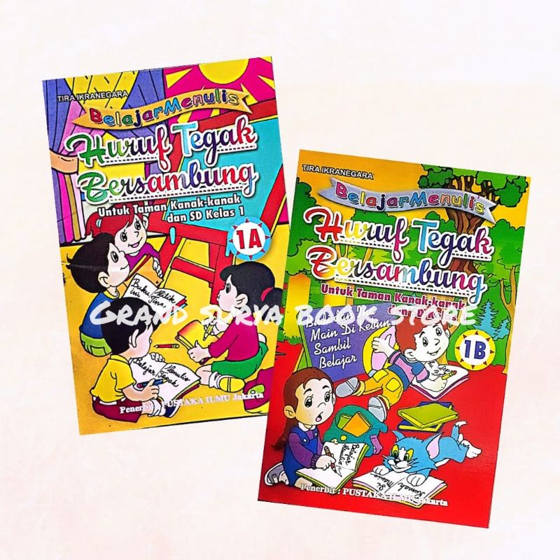 Jual Buku Belajar Menulis Tegak Bersambung 1a&1b (16x24cm) | Shopee ...