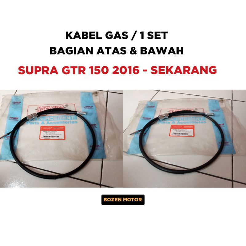 Jual Kabel Gas Supra Gtr Set Bagian Atas Dan Bawah Tali Cable Throttle Motor A B