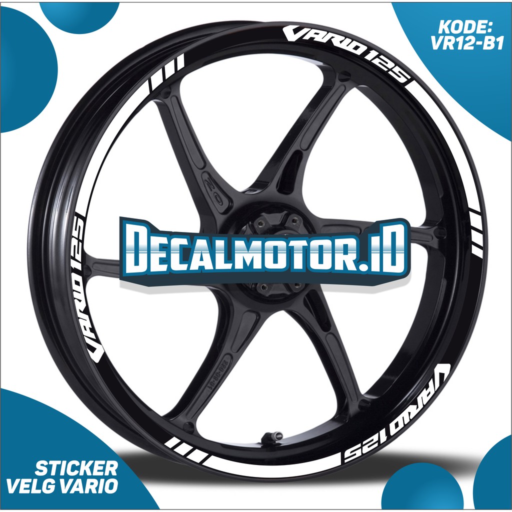 Jual Decalmotor Sticker Cutting Sticker Lis Velg Vario 125 List Velg ...