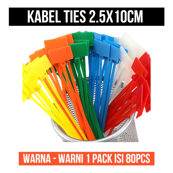 Jual Kabel Ties Label Marker Nama Tis Tie Cable Maker Name Tag Pengikat Shopee Indonesia