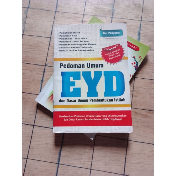 Jual Buku Original Pedoman Umum EYD Dan Dasar Umum Pembentukan Istilah ...