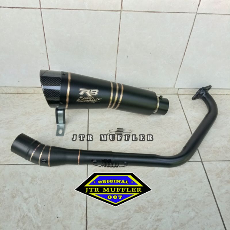Jual knalpot racing R9 H2 BLACK underbelly R15 V3 XSR 155 | Shopee ...